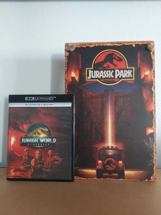 Colección 7 Películas Jurassic Park DVD Blu-ray 4K