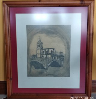 Grabado Iglesia San Antón con marco