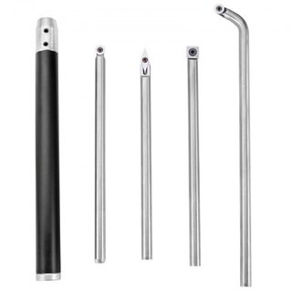 Herramientas de Torneado de Madera para Torno Set de 4 Piezas, Herramientas de Torno de Carburo con Cortadores de Forma Diamante, Redondos, Cuadrados Reemplazables, Cinceles de Torno con Mango par...