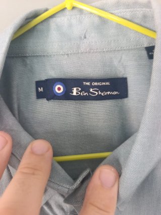Camisa Ben Sherman manga corta azul