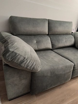 Sofá modular verde azulado 3 plazas