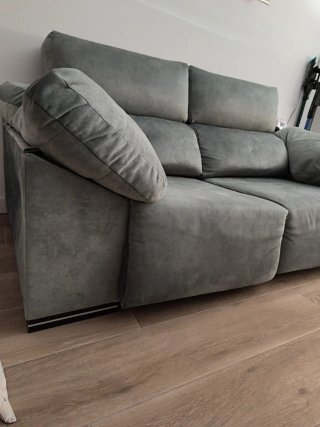 Sofá modular verde azulado 3 plazas