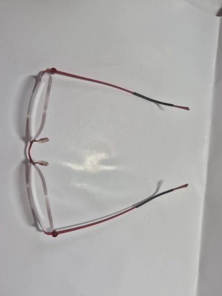 Gafas para graduar rojas y plateadas