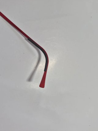 Gafas para graduar rojas y plateadas