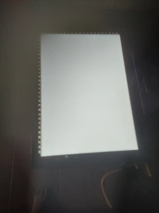 Pantalla de luz para dibujar