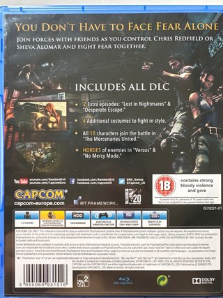 Resident Evil 5 PS4 - Include DLC