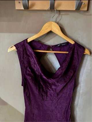 Vestido largo fiesta Zara espalda al aire Talla M