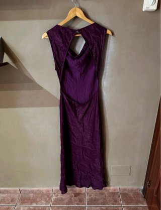 Vestido largo fiesta Zara espalda al aire Talla M