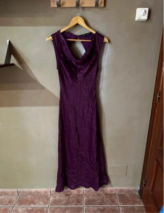 Vestido largo fiesta Zara espalda al aire Talla M