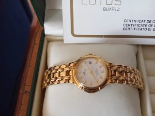Reloj Lotus Quartz Mujer Ref. 9653 Dorado