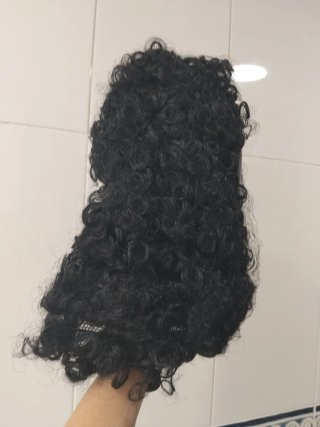 Peluca Novia de Frankenstein Negra y Blanca