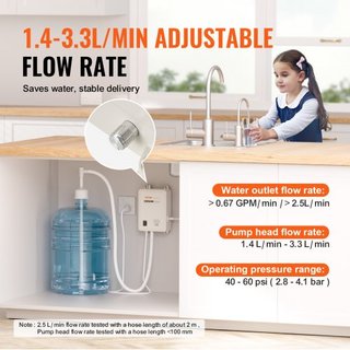Sistema de bomba dispensadora de agua embotellada, sistema de dispensación de 5 galones/18.9 L, dispensador de agua eléctrico automático, bomba de jarrón de entrada única, uso compatible con máqui...
