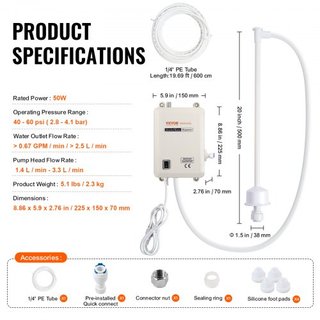 Sistema de bomba dispensadora de agua embotellada, sistema de dispensación de 5 galones/18.9 L, dispensador de agua eléctrico automático, bomba de jarrón de entrada única, uso compatible con máqui...