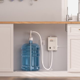 Sistema de bomba dispensadora de agua embotellada, sistema de dispensación de 5 galones/18.9 L, dispensador de agua eléctrico automático, bomba de jarrón de entrada única, uso compatible con máqui...