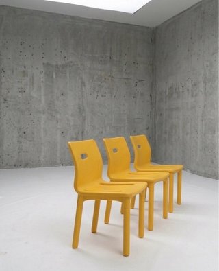 Sedie Kartell Gialle Design Anni '70