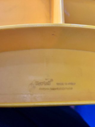 Sedie Kartell Gialle Design Anni '70