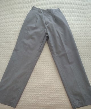 Pantalón traje vasco rayas azul y blanco Talla 48