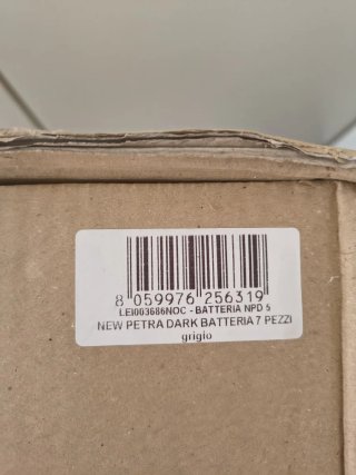 Batteria Kasanova Petra Dark 7 pezzi