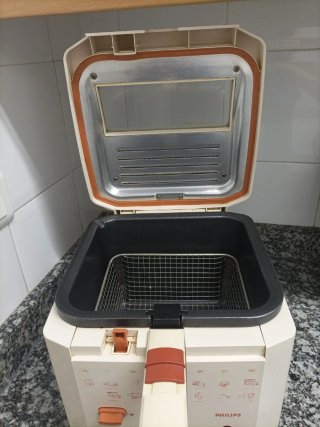 Freidora Philips Blanca i naranja
