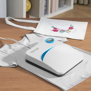 Máquina de Prensa de Calor, Máquina de Transferencia de Sublimación Multifuncional Portátil para Camisetas de 9x9 pulgadas, Recubierta de PTFE, Prensa de Fácil Aplicación para Camisetas/Bolsas/Alm...