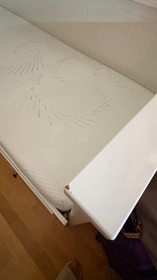 Cama nido blanca Ikea, con colchon hecho a medida