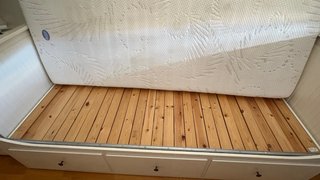 Cama nido blanca Ikea, con colchon hecho a medida