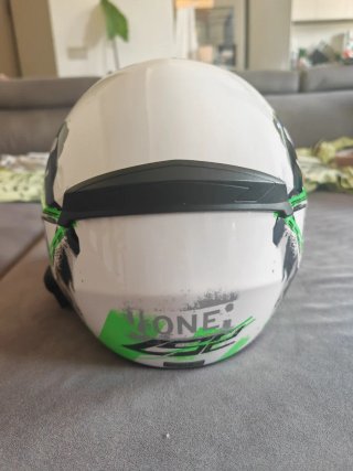Casco Moto LS2 Donna XS Bianco/Verde