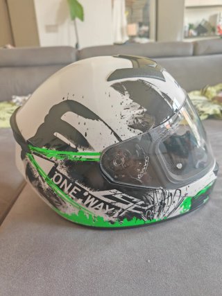 Casco Moto LS2 Donna XS Bianco/Verde