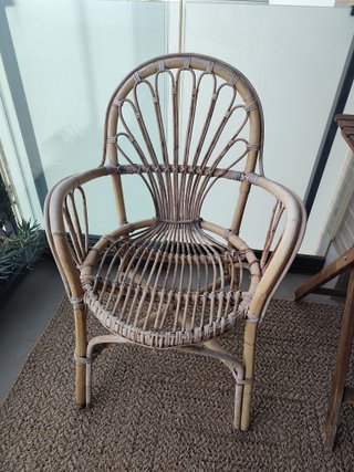2 Sillas de Mimbre para Terraza