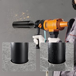 Broca de Núcleo, Brocas de Núcleo de Diamante Húmedas/Secas de 10.2 cm para Ladrillo y Bloque, Broca de Núcleo de Concreto con Adaptador de Broca Piloto y Hoja de Serrar, Profundidad de Perforació...