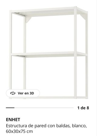 Estantería pared ENHET Ikea