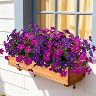 Ramos de Flores Artificiales Morado y Rosa