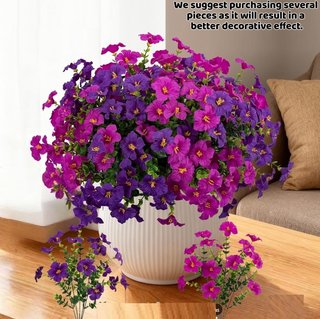 Ramos de Flores Artificiales Morado y Rosa