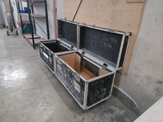 2 Baúles Flight Case Profesionales con Ruedas
