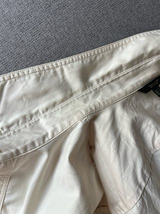 Camisa Massimo Dutti Beige Algodón Popelín L