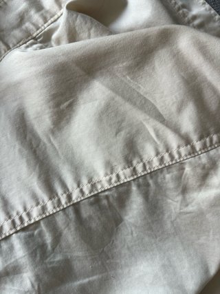 Camisa Massimo Dutti Beige Algodón Popelín L