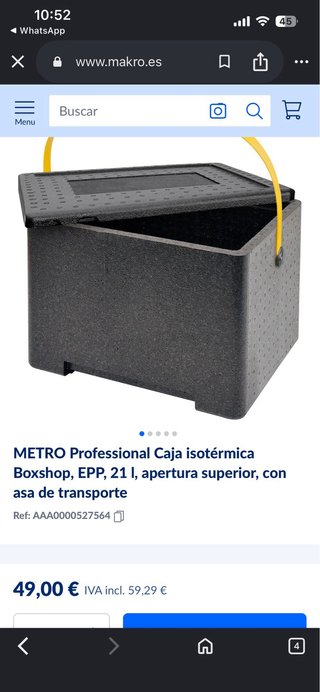 Caja Isotérmica Makro 21l Valor 59€