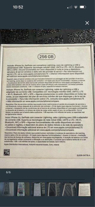 iPhone XS 256 GB Space Gray pantalla
