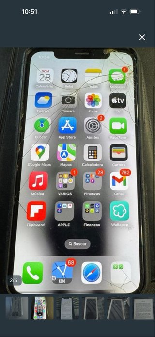 iPhone XS 256 GB Space Gray pantalla