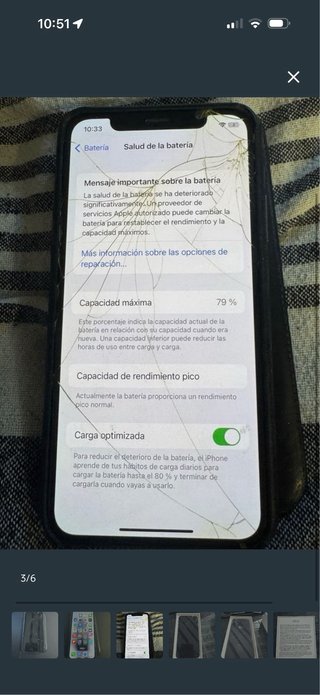 iPhone XS 256 GB Space Gray pantalla
