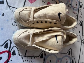 Zapatillas Nike de lona beige