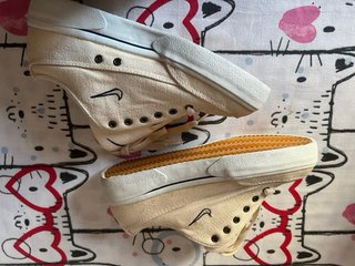 Zapatillas Nike de lona beige