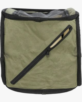 Transportín para aves beige y verde