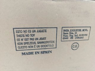 JUGUETE PAYÁ BARRENDERO 1933 CON CERTIFICADO