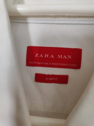Camisa blanca Zara Talla M