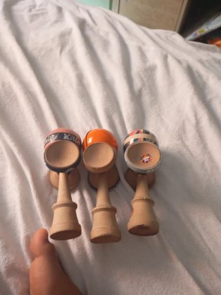 3 Kendamas de madera
