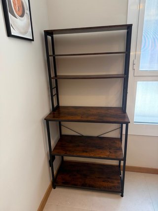 Estantería Industrial VASAGLE Madera y Metal