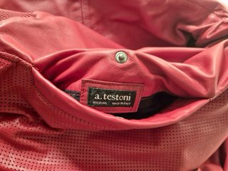 Chaqueta Piel A.Testoni Talla M Perforada