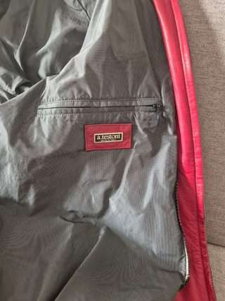 Chaqueta Piel A.Testoni Talla M Perforada