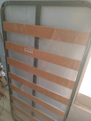 Somier metálico con lamas de madera